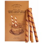 Cartwright & Butler Crispy Waffer Rolls With Cocoa Cream Oplatkové trubičky s kakaovým krémem, 150 g – Zboží Dáma
