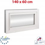Okna Hned Plastové okno 140x60 cm (1400x600 mm) bílé sklopné – HobbyKompas.cz