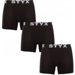 Styx 3 Pack pánské boxerky long sportovní guma černé (3U960) – Zboží Mobilmania