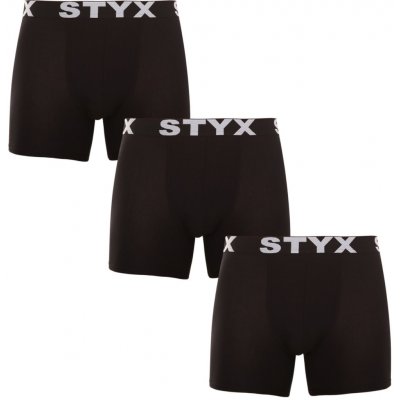 Styx 3 Pack pánské boxerky long sportovní guma černé (3U960) – Zboží Mobilmania