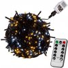 Vánoční osvětlení Voltronic 67296 Vánoční závěs 12 hvězd 150 LED teple studeně bílý