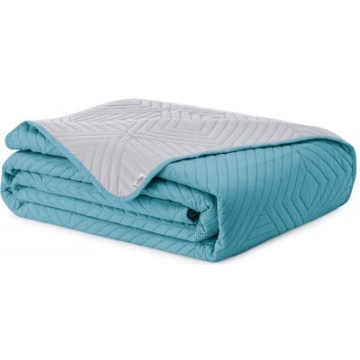 AmeliaHome přehoz na postel Softa světle modrý/stříbrný 220 x 240 cm – Zboží Mobilmania