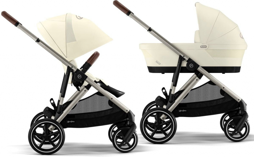 Cybex Gazelle S Taupe Frame + Cot 2023 Seashell Beige