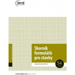 Optys 1265 sborník formulářů pro stavby A4 - 54listů