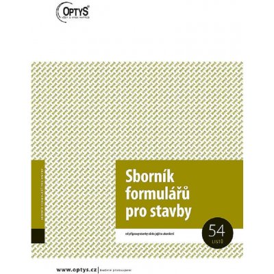 Optys 1265 sborník formulářů pro stavby A4 - 54listů – Zboží Mobilmania