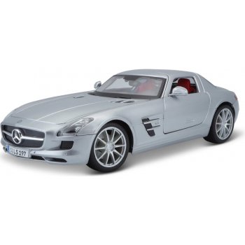 Maisto Mercedes Benz SLS AMG stříbrná 1:18