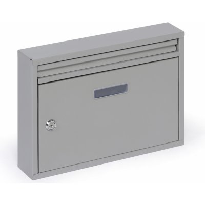 Poštovní schránka, vhodná do sestav, 240 x 320 x 60 mm, stříbrná – Hledejceny.cz
