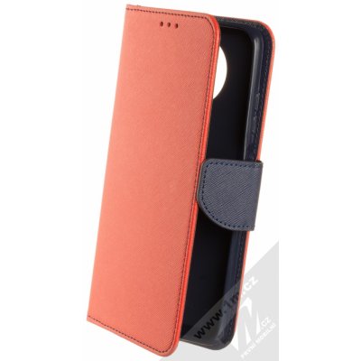 Pouzdro 1Mcz Fancy Book Xiaomi Redmi Note 9T červené modré – Sleviste.cz