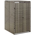 Greatstore Polyratanový 70 x 80 x 117 cm šedý – Zboží Dáma