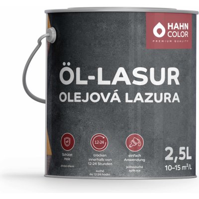 Hahn Color Olejová lazura 2,5 l Bílá – Sleviste.cz