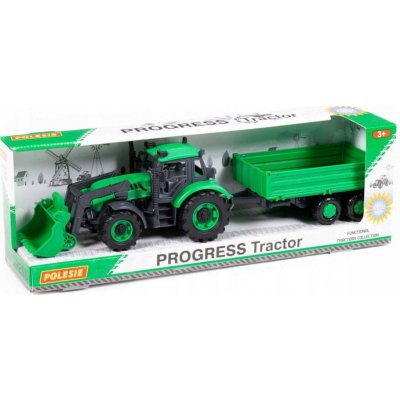 Wader Polesie Traktor-nakladač Progress s přívěsem – Zboží Mobilmania