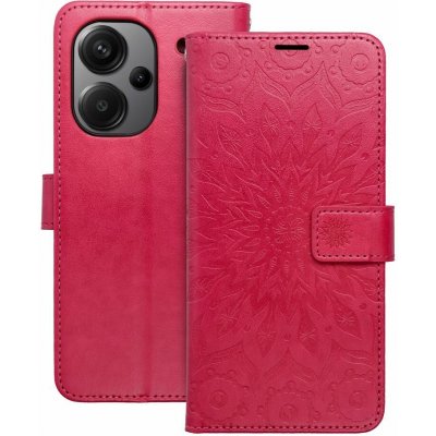 Beweare Mezzo PU kožené na Xiaomi Redmi Note 13 Pro Plus 5G - magentová mandala – Zboží Živě