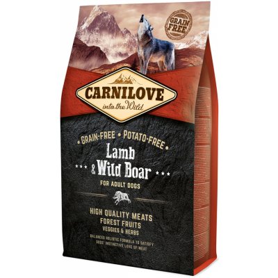 Carnilove Lamb & Wild Boar for Adult 4 kg – Zboží Mobilmania