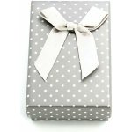 Beneto Šedá dárková krabička s puntíky KP4-8 – Zboží Mobilmania