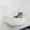 Odpočívadlo a škrabadlo pro kočky Trixie Závěsné plyšové lůžko na topení hluboké 45 x 13 x 33 cm