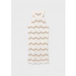 Mayoral šaty na ramínka háčkované béžová – Sleviste.cz