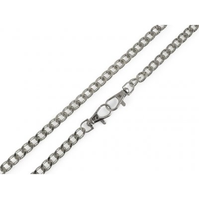 Prima-obchod Řetízek na kabelky s reliéfem, s karabinou, délka 120 cm, barva 1 nikl – Zboží Mobilmania