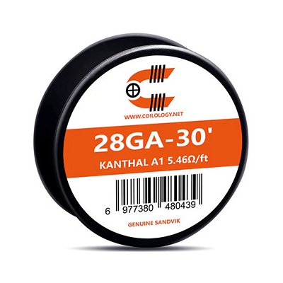 Coilology Sandvik Odporový drát Kanthal A1 9m 28GA – Zboží Dáma
