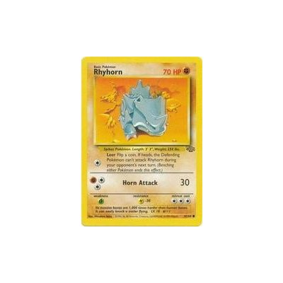 Pokémon kusová karta JU 61/64 Rhyhorn - Jungle Stav: Excellent