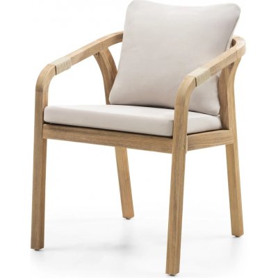 Hector Zahradní křeslo Castello z masivu béžové – Sleviste.cz