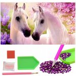Norimpex Diamantové malování Zamilovaní koně 30 x 40 cm – Hledejceny.cz