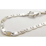 Klenoty Budín dámský zlatý gravírovaný náramek z bílého zlata žiletka 3090205 – Sleviste.cz