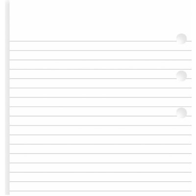 Filofax poznámkový papír linkovaný bílý náplň osobních diářů 100 listů – Zboží Dáma