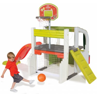 SMOBY 310059 hrací centrum Fun Center se skluzavkou a basketbalovým košem