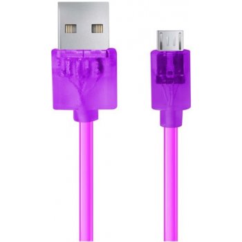 Esperanza EB185V - 5901299919835 Micro USB 2.0 A-B M/M, 1,5m, fialový