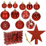 SPRINGOS Maxi 101 dílná sada vánočních ozdob červená CA1159-XG – Sleviste.cz