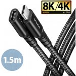 Axagon BUCM32-CF15AB prodlužovací USB-C (M) - USB-C (F), 1.5m, černý – Zboží Živě