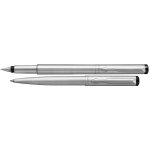 Parker 1502/2505443 Royal Vector Stainless Steel CT sada dárková sada plnicího pera a kuličkové tužky – Zboží Mobilmania