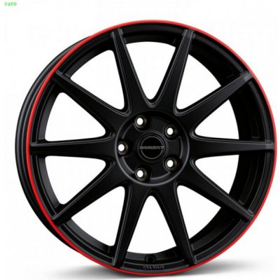 Borbet GTX 8x19 5x114,3 ET50 black matt rim red – Sleviste.cz