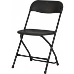 ZOWN Plastová skládací židle ALEX CHAIR - černá GC-52B – Zbozi.Blesk.cz