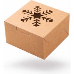 Cake star Vánoční krabička - vločka 10 x 10 x 6,3 cm – Hledejceny.cz