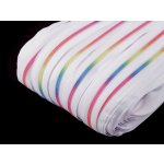 Nekonečný zip spirálový duhový 3 mm - bílý – Hledejceny.cz