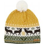 Vlnka čepice s ovčí vlnou s podšívkou Hygge žlutá – Zboží Mobilmania