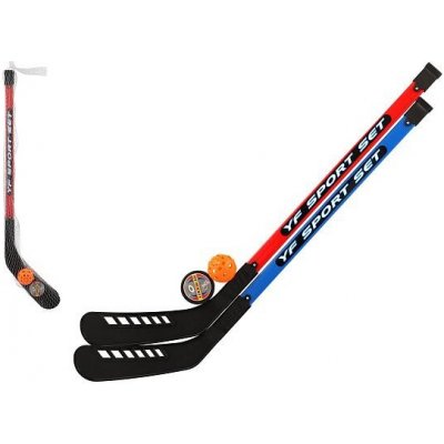 Hokejka pozemní plastová 2ks 72cm + florbalový míček a puk – Zboží Mobilmania