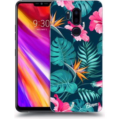 Pouzdro Picasee silikonové LG G7 ThinQ - Pink Monstera čiré – Zboží Mobilmania