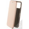 Pouzdro a kryt na mobilní telefon Apple Pouzdro 1Mcz Elegance Book flipové pro Apple iPhone 12 Pro Max růžově zlaté rose gold