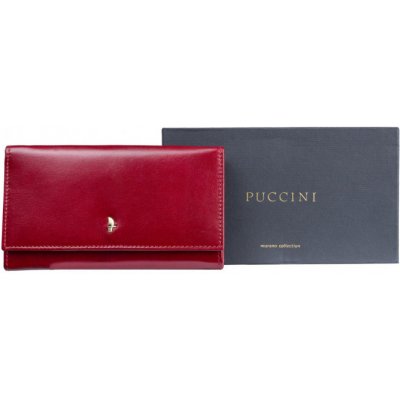 Divio Klasická červená kožená dámská peněženka MU1705 3