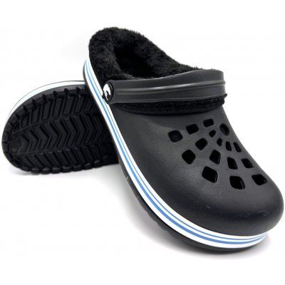 TexBase dámské clogsy s kožíškem černá/černá – Zboží Dáma