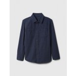 GAP dětská flanelová košile tmavě modrá – Zboží Dáma