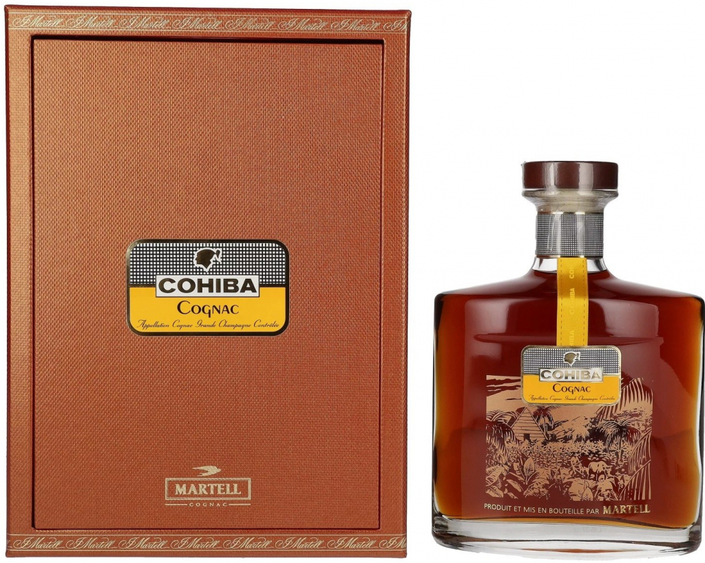 Martell Cohiba Grande Champagne Cognac 43% 0,7 l (kazeta)