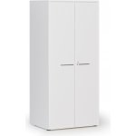 Primo White Kancelářská policová skříň s dveřmi, 800 x 600 x 1781 mm, bílá – Sleviste.cz