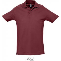 SOL's Collection polokošile Spring II krátký rukáv COT-25136237001 Burgundová