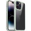 Pouzdro a kryt na mobilní telefon Apple Pouzdro AppleKing nárazuvzdorný transparentní s karbonovou texturou iPhone 14 Pro - zelené