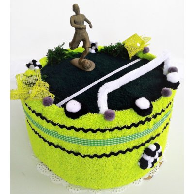 Veratex Fotbalový textilní dort (1ks osuška 70x140+ 1ks ručník30 x 50 cm) – Zbozi.Blesk.cz