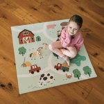 FreeOn Free2Play Pěnová hrací podložka Puzzle 9 ks Farm – Zboží Dáma