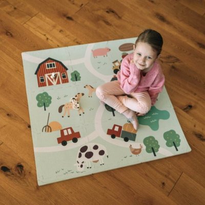 FreeOn Free2Play Pěnová hrací podložka Puzzle 9 ks Farm – Zboží Dáma